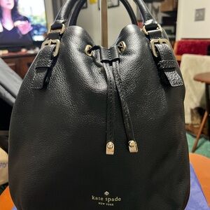 Kate ♠️ Black Leather Cross body & slim wallet